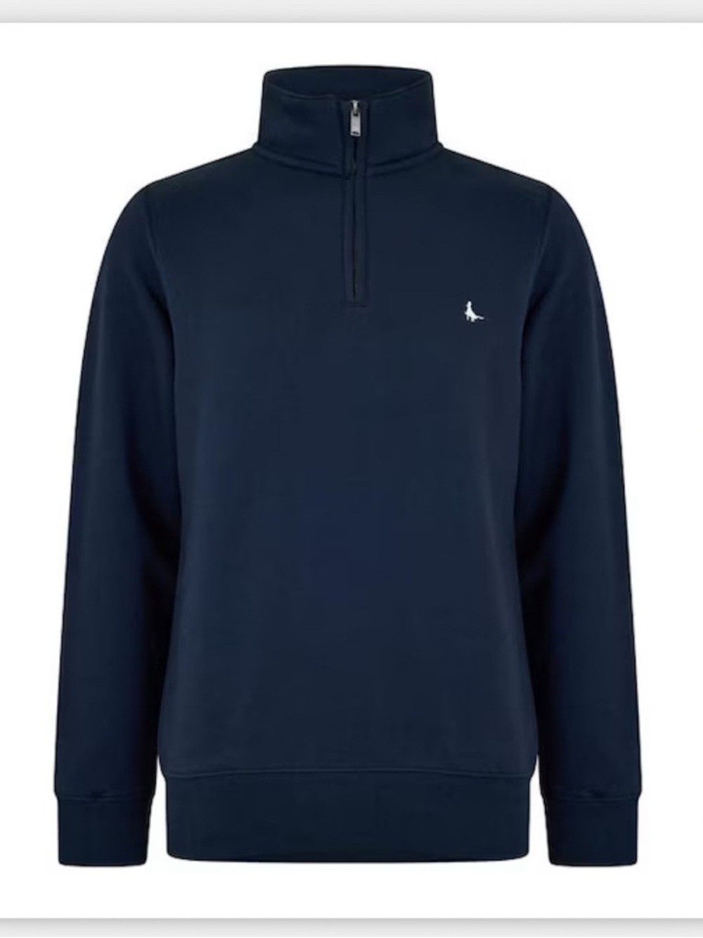 Jack Wills Navy Quarter-Zip Sweatshirt Size Medium